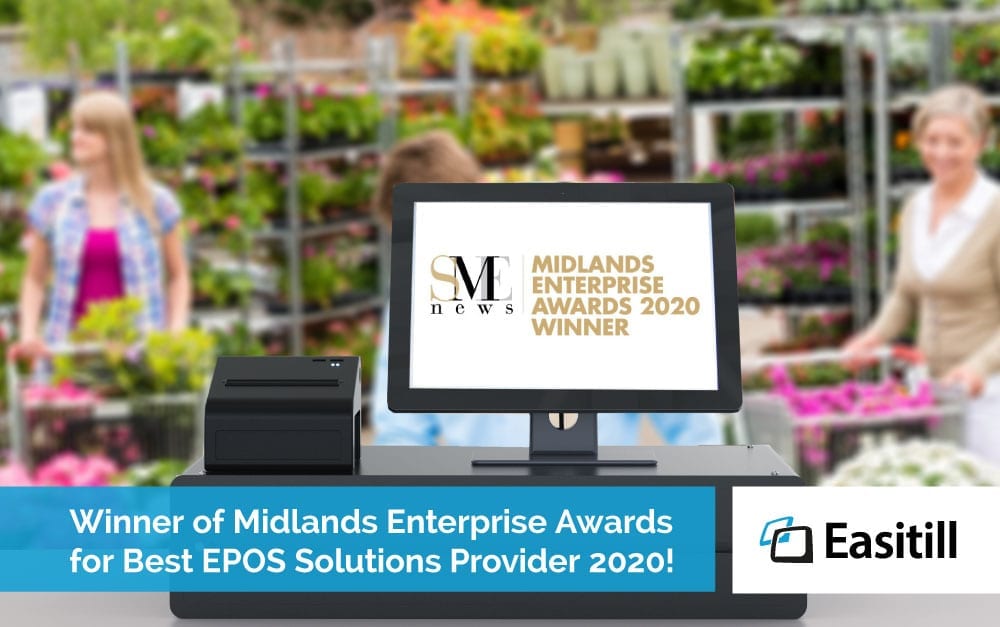 Winner of Midlands Enterprise Awards for Best EPOS Solutions Provider 2020
